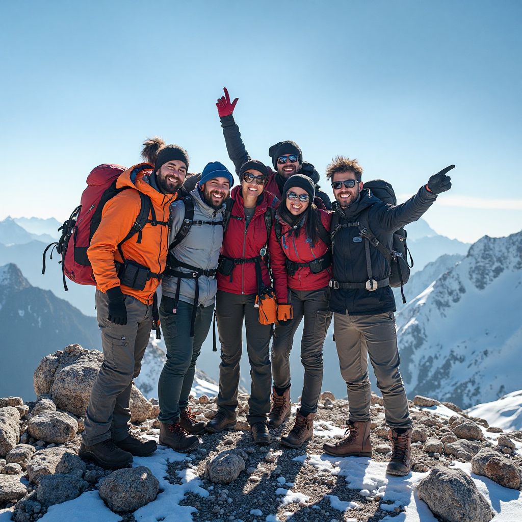 PeakPath Treks Ekibi Zirvede
